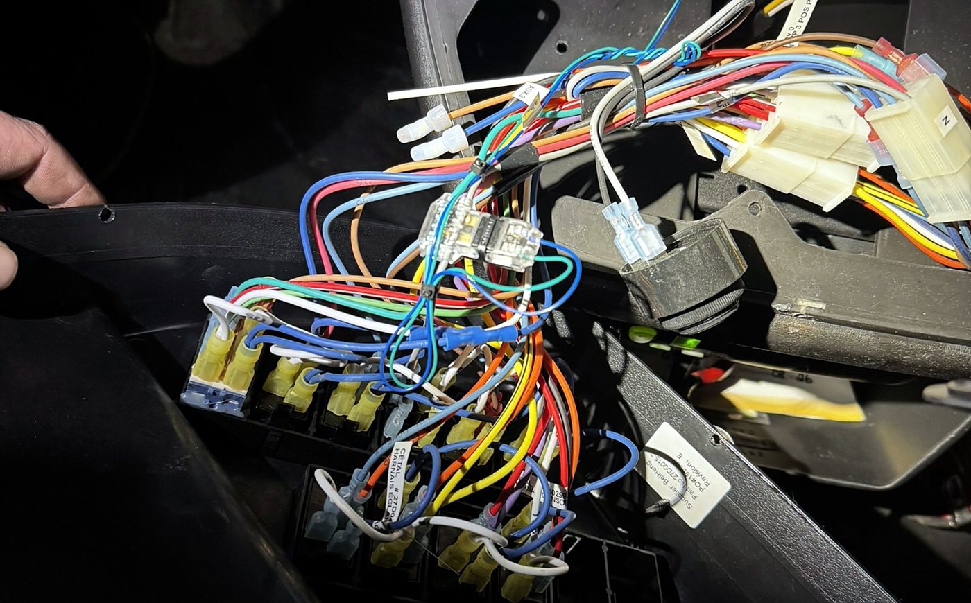 Tangled wiring left by another installer